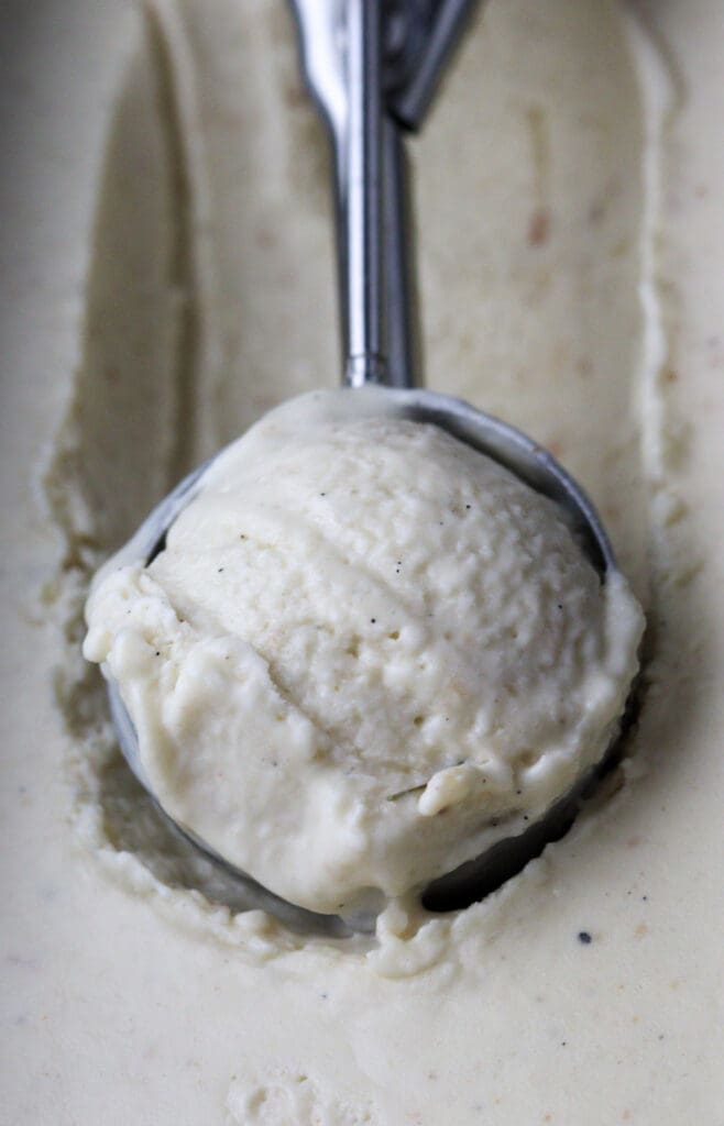 image of scooping baobab ice cream